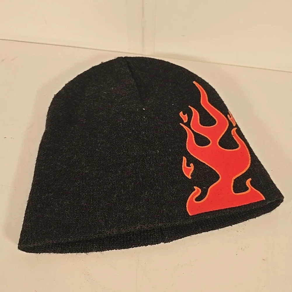 Men's Winter‎ Flame Beanie Hat - one size fits all